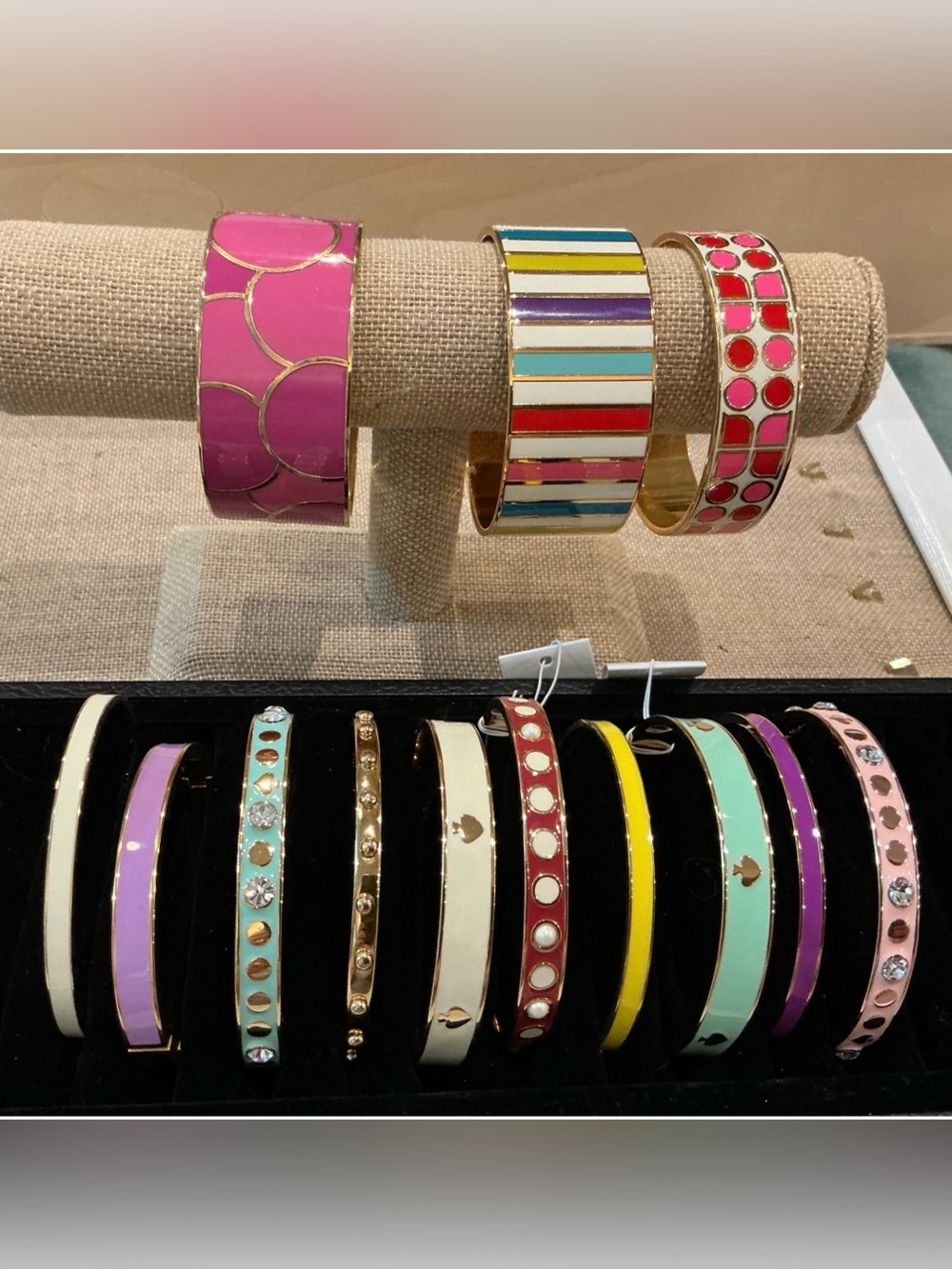 13 kate spade Enamel Bangle Bracelet Bundle